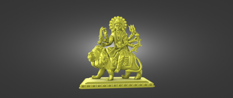 Ready Printable file of Indian Goddess- Ambe Maa