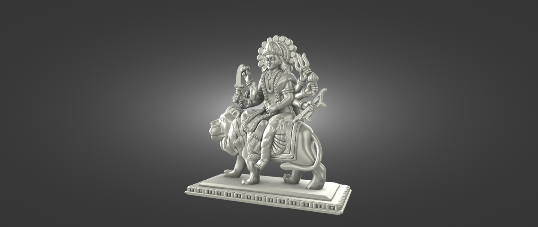 Ready Printable file of Indian Goddess- Ambe Maa 3D Print 518774