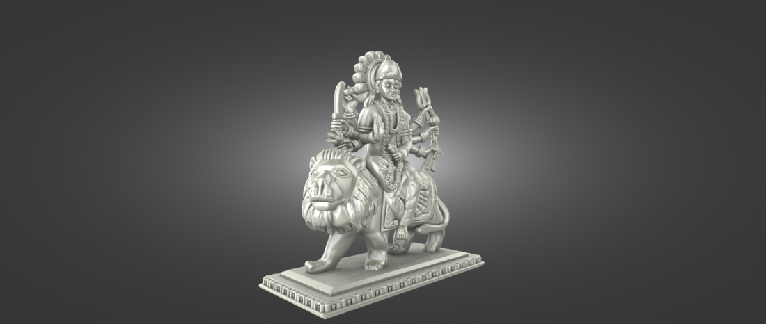 Ready Printable file of Indian Goddess- Ambe Maa 3D Print 518775