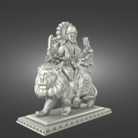 Ready Printable file of Indian Goddess- Ambe Maa - Thumbnail 3