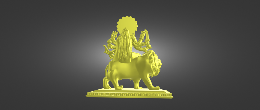 Ready Printable file of Indian Goddess- Ambe Maa 3D Print 518776