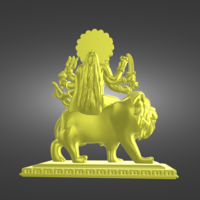 Ready Printable file of Indian Goddess- Ambe Maa - Thumbnail 4