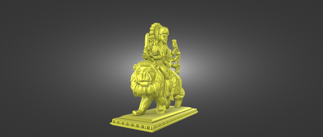 Ready Printable file of Indian Goddess- Ambe Maa 3D Print 518777