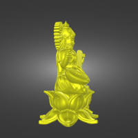 Indian Goddess Saraswati STL file - Thumbnail 2