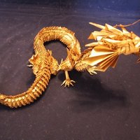 Small Origami Dragon Lithopane 3D Printing 51888