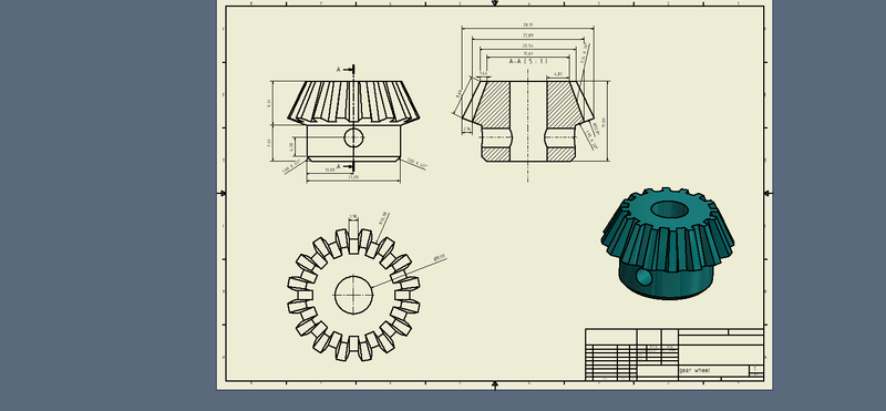 Gear wheel 2