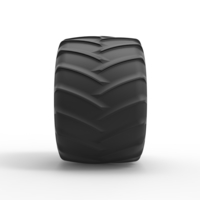Diecast Monster Jam tire 25 Scale 1:25 - Thumbnail 4