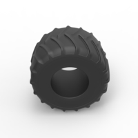 Diecast Monster Jam tire 25 Scale 1:25 - Thumbnail 6