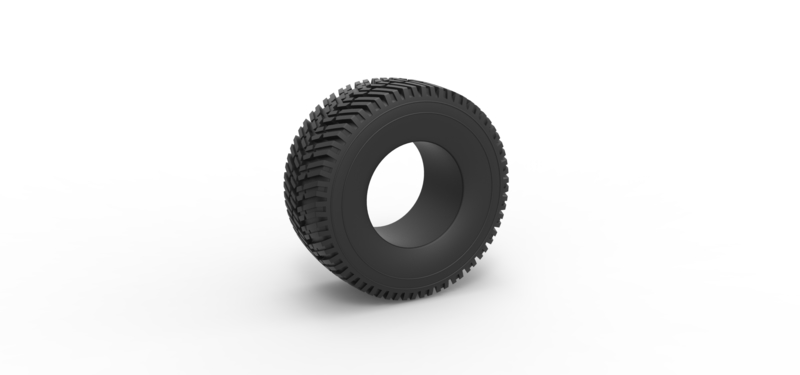 Offroad tire 65 Scale 1 to 25