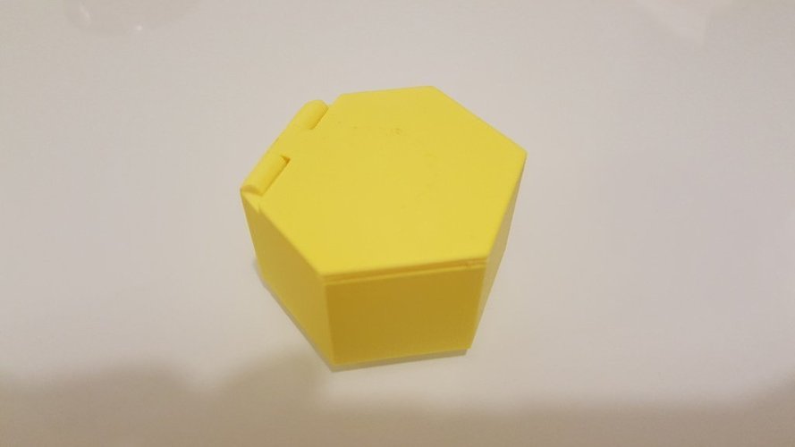 Hexagonal Box with lid 3D Print 51900