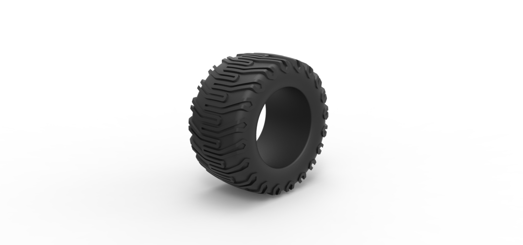 Diecast offroad tire 66 Scale 1:25 3D Print 519005