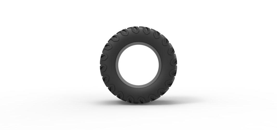 Diecast offroad tire 66 Scale 1:25 3D Print 519008