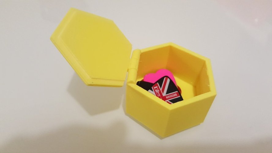 Hexagonal Box with lid 3D Print 51901