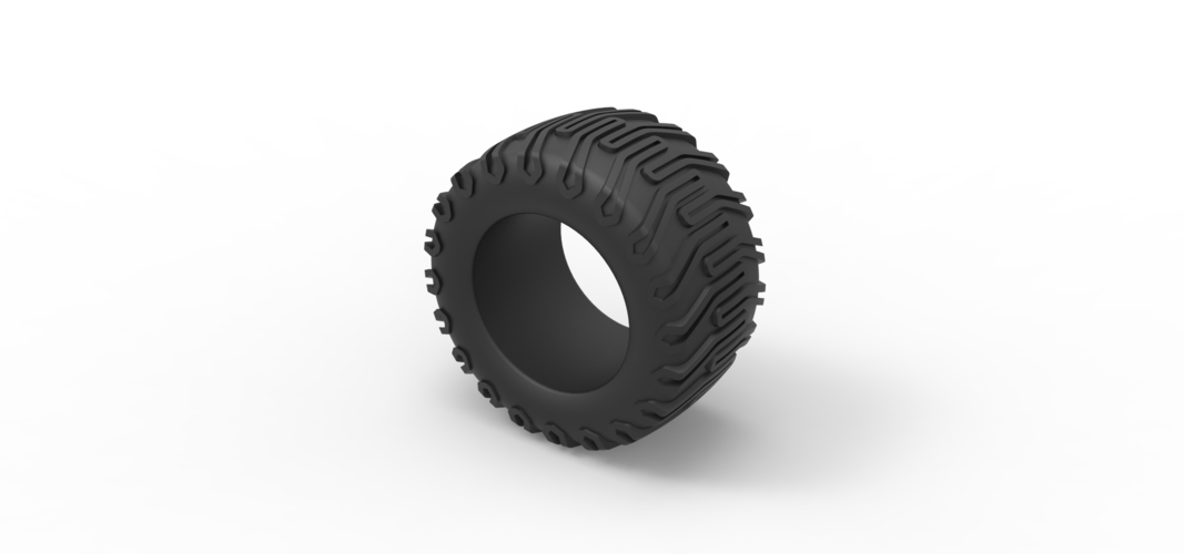 Diecast offroad tire 66 Scale 1:25 3D Print 519010