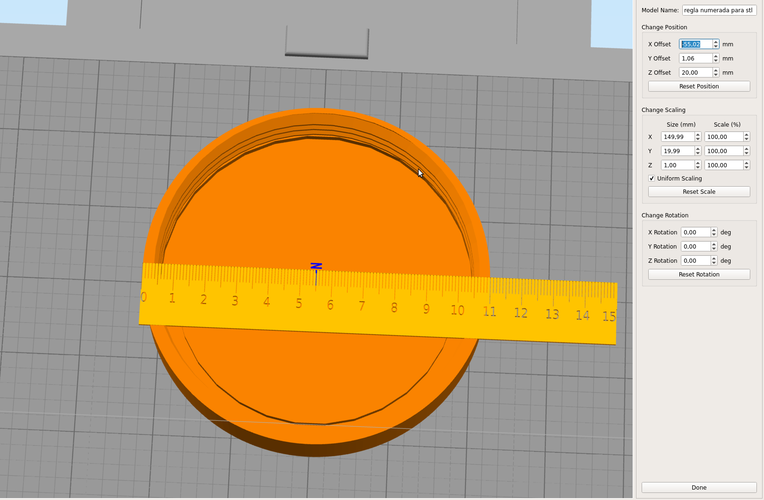 STL ruler in mm 3D Print 51904