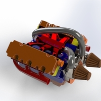 MODERN ENGINE PARTS FOR ASSEMBLY PRACTICE/ FUN/ EDUCATION - Thumbnail 6