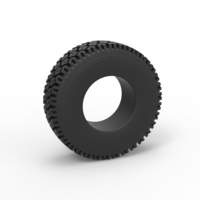 Small Offroad tire 69 Scale 1:25 3D Printing 519054