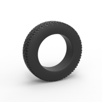 Small Offroad tire 70 Scale 1:25 3D Printing 519062