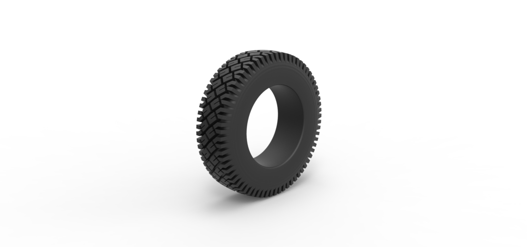 Diecast offroad tire 71 Scale 1:25 3D Print 519071