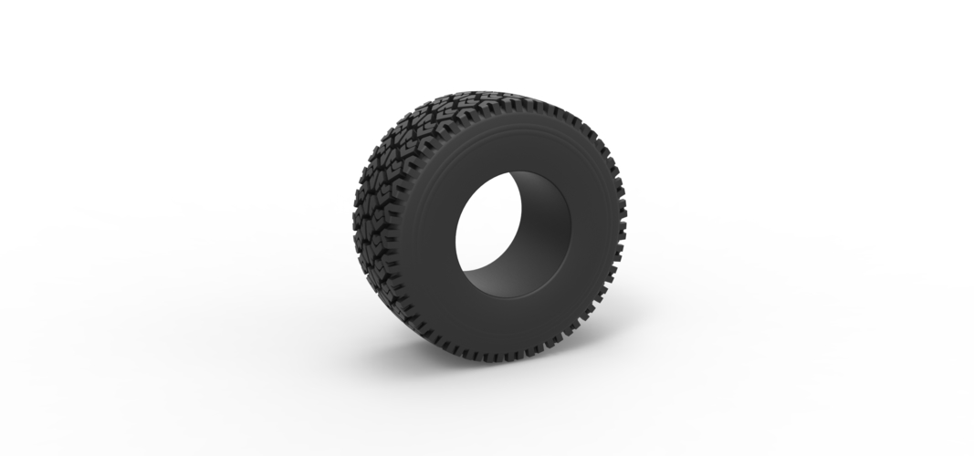 Diecast offroad tire 72 Scale 1:25 3D Print 519078