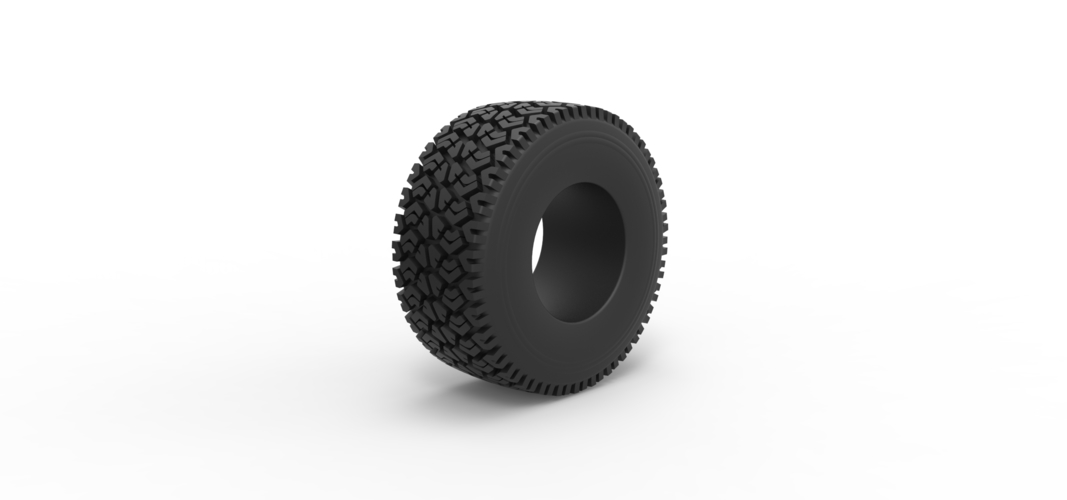 Diecast offroad tire 72 Scale 1:25 3D Print 519079