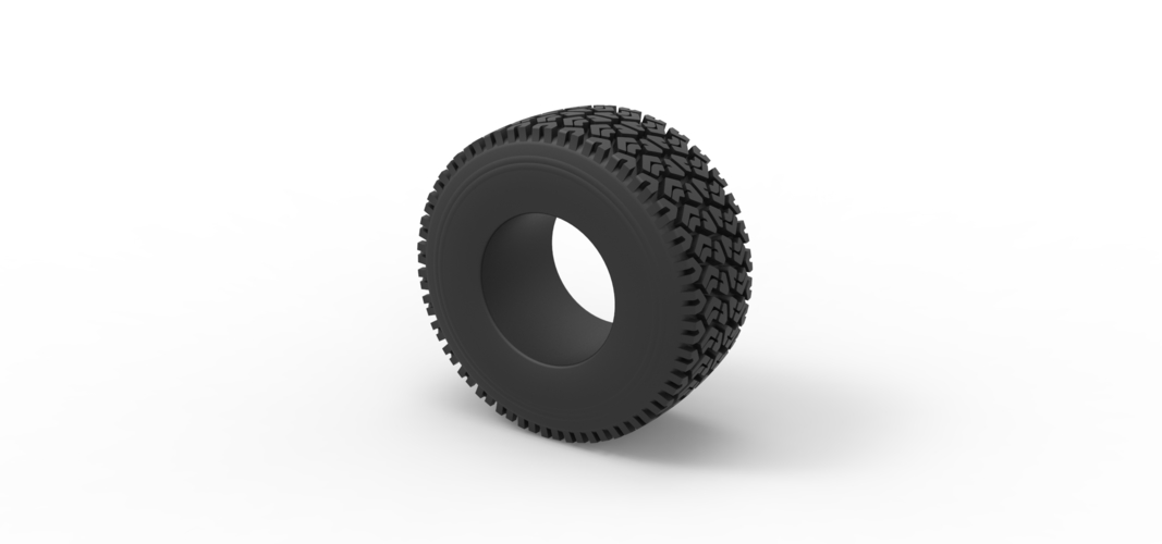 Diecast offroad tire 72 Scale 1:25 3D Print 519084