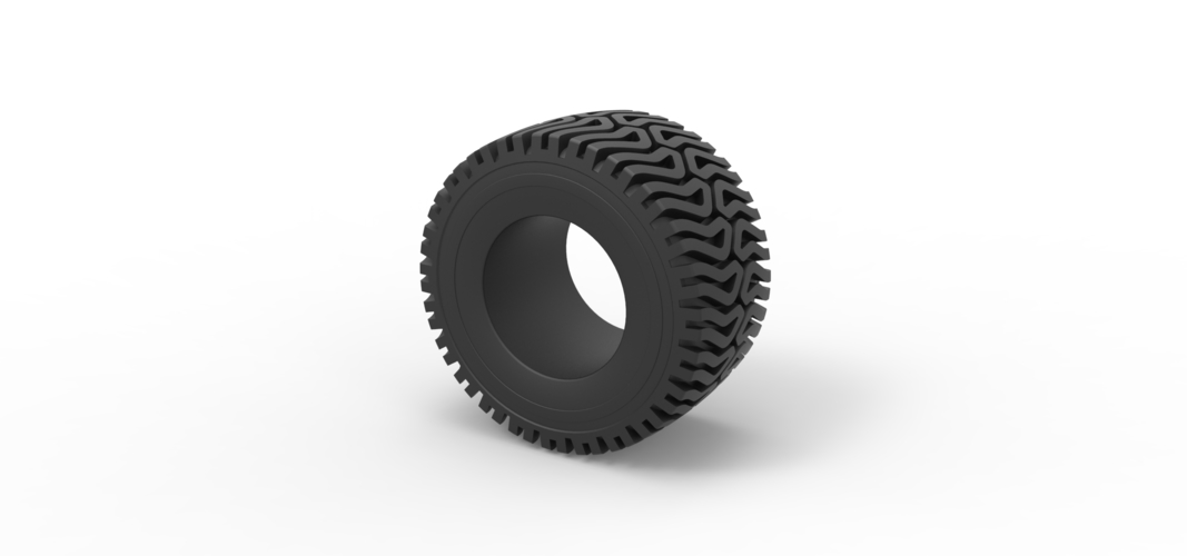 Diecast Tractor tire 16 Scale 1:25 3D Print 519092