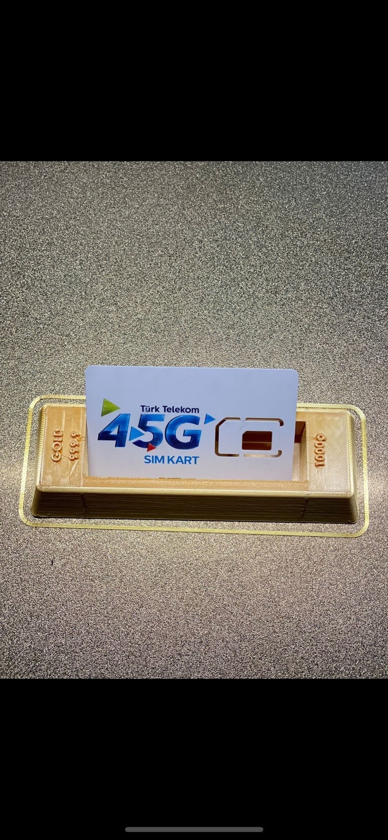 gold bullion business card holder