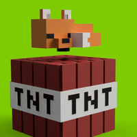 HUCHA / ALCANCIA DE ZORRO DE MINECRAFT SOBRE TNT - Thumbnail 7