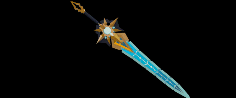 espada caballero serpiente negra/ genshin impact