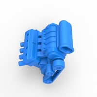 Diecast engine for Hot rod Version 3 Scale 1:25 - Thumbnail 6