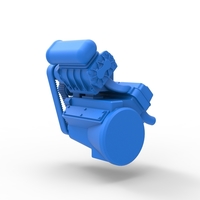 Diecast engine for Hot rod Version 3 Scale 1:25 - Thumbnail 9