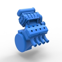 Diecast engine for Hot rod Version 3 Scale 1:25 - Thumbnail 12