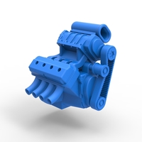 Diecast engine for Hot rod Version 3 Scale 1:25 - Thumbnail 15