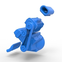 Diecast engine for Hot rod Version 3 Scale 1:25 - Thumbnail 17