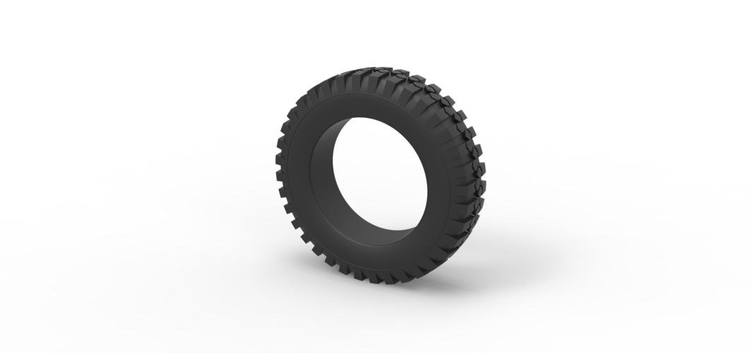 Diecast offroad tire 73 Scale 1:25 3D Print 519368