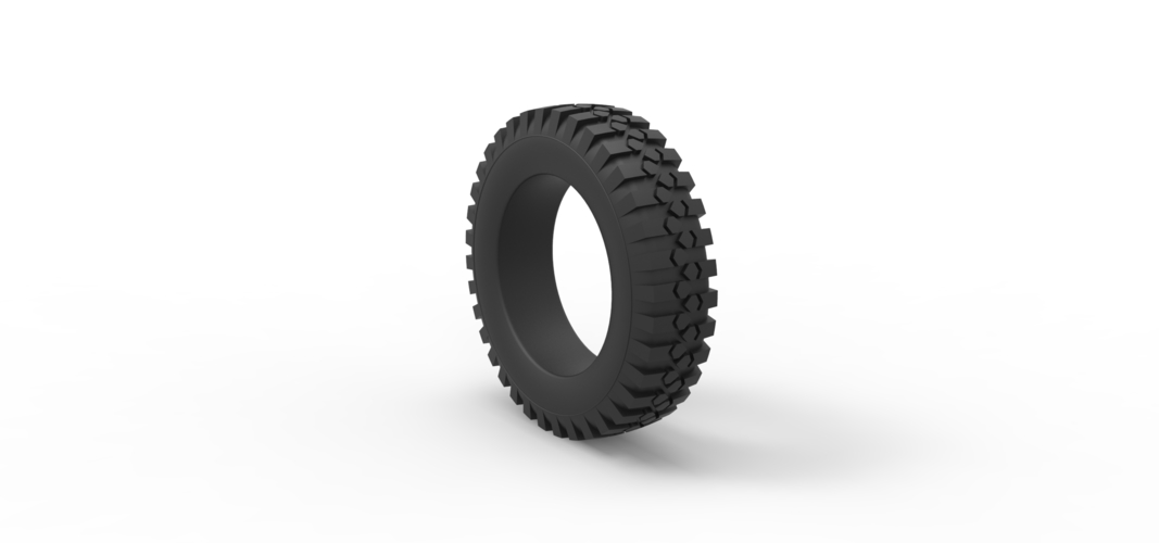 Diecast offroad tire 73 Scale 1:25 3D Print 519369