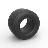 Small Diecast Dirt Sprint racing tire 24 Scale 1:25 3D Printing 519372