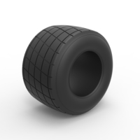 Diecast Dirt Sprint racing tire 24 Scale 1:25 - Thumbnail 2