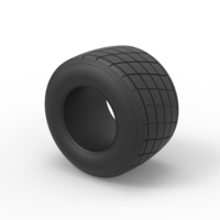 Diecast Dirt Sprint racing tire 24 Scale 1:25 - Thumbnail 7