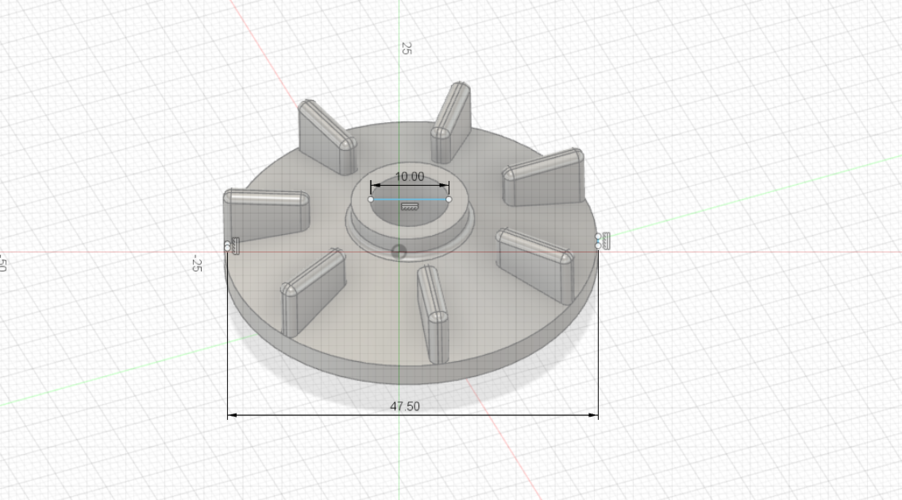 Cooling fan for electric motor 3D Print 519446