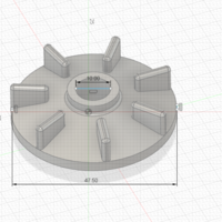 Cooling fan for electric motor - Thumbnail 1