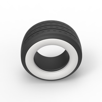 Diecast Whitewall race tire Scale 1:25 - Thumbnail 6