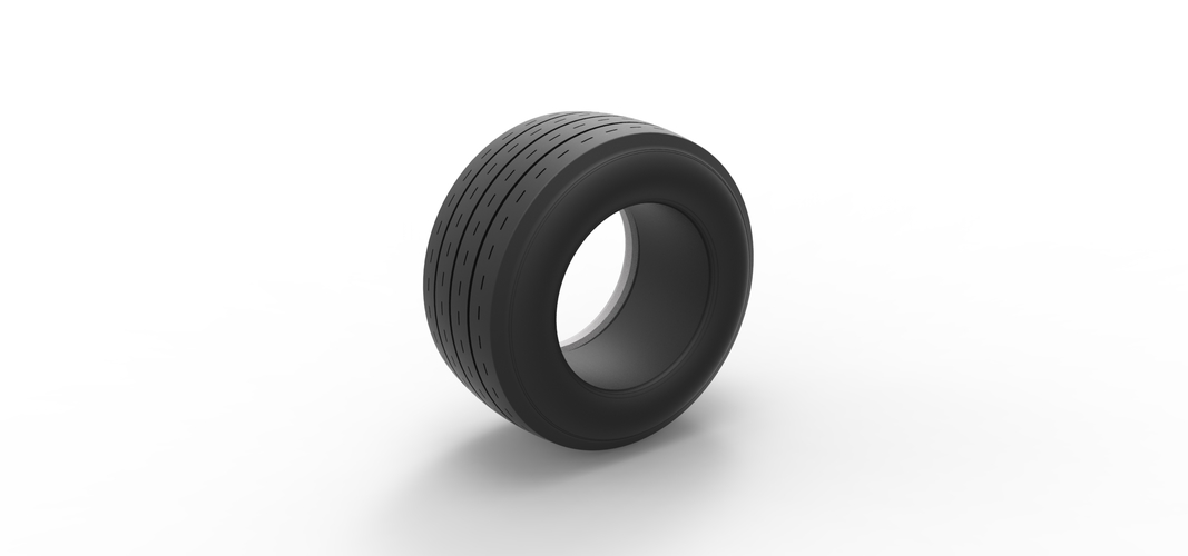 Diecast Whitewall race tire Scale 1:25 3D Print 520470