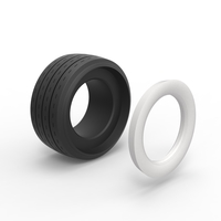 Diecast Whitewall race tire Scale 1:25 - Thumbnail 9