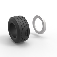Diecast Whitewall race tire Scale 1:25 - Thumbnail 10