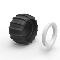 Diecast Dune buggy Whitewall rear tire Version 1 Scale 1:25 - Thumbnail 10