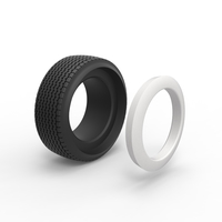 Dune buggy Whitewall rear tire Version 2 Scale 1:25 - Thumbnail 9