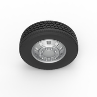 Diecast 10 Square Hole Front wheel of semi truck 1:25 - Thumbnail 6