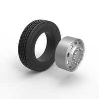 10 Triangular Hole Front truck wheel V2 Scale 1:25 - Thumbnail 9